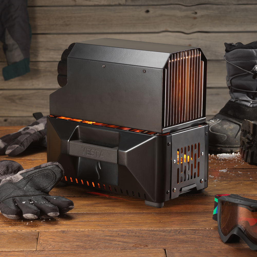 VESTA Self-Powered Indoor Space Heater and Stove (Compact, Off